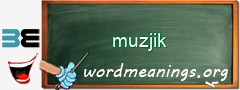 WordMeaning blackboard for muzjik